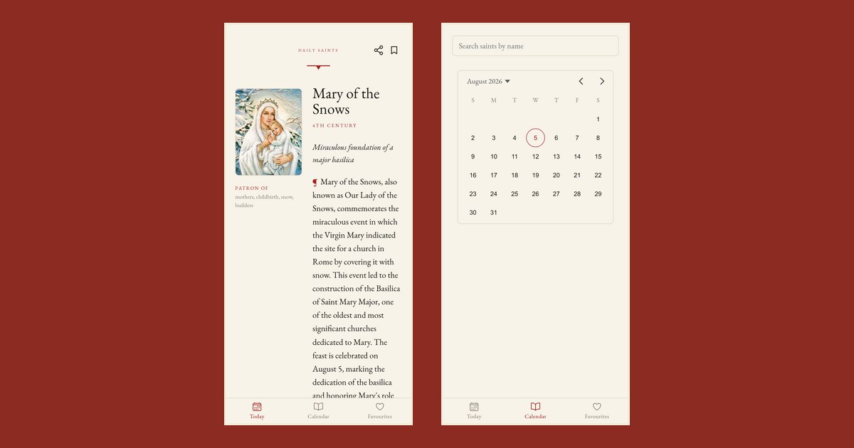 Daily Saints App